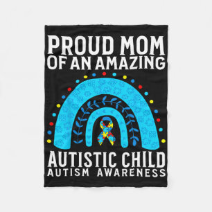 Autism Mum Autism Awareness Support Gifts Autism P Fleece Blanket