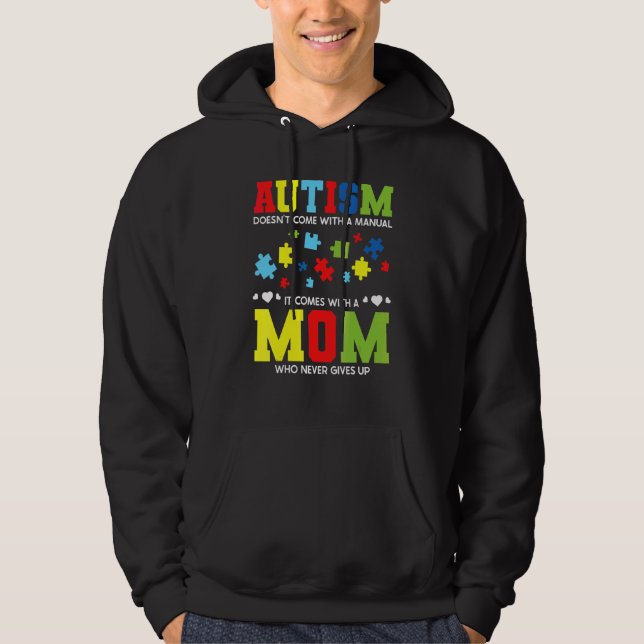 Autism Mum Awareness  For Autistic Kids Awareness  Hoodie (Front)
