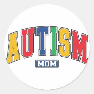 Autism Mum Classic Round Sticker
