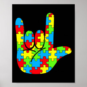 Autism Mum Dad Asl Love Sign Language Autism Aware