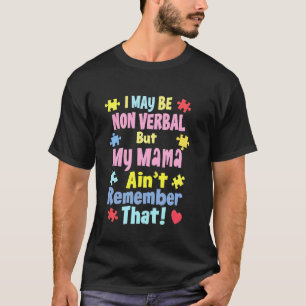 Autism Mum Funny Autism Awareness Autistic Puzzle T-Shirt