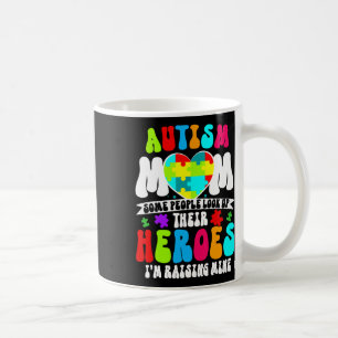Autism Mum Groovy Heart Puzzle Autism Awareness He Coffee Mug