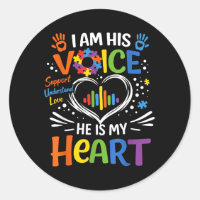 Autism Mum I Am His Voice He is My Heart Puzzle