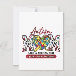 Autism Mum: Like a Normal Mum, Except Much Stronge Holiday Card