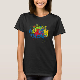 Autism Mum Mother Sunflower Puzzle Piece Autism Aw T-Shirt
