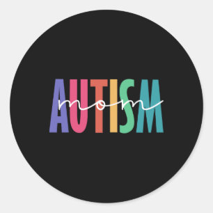 Autism Mum Neuro Diverse Shirt For Mama Classic Round Sticker