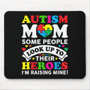 Autism Mum Raising Hero Autism Awareness Mum Mouse Mat