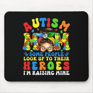 Autism Mum Raising Hero Groovy Autism Awareness Me Mouse Mat