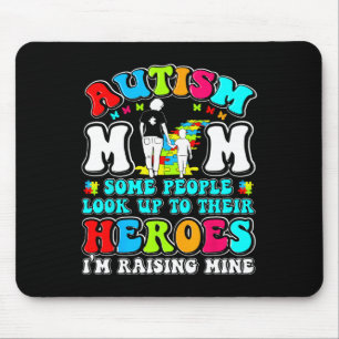 Autism Mum Raising Hero Mother Son Autism Awarenes Mouse Mat
