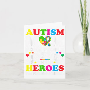 Autism Mum Raising Heroes Autism Mum Awareness Kid Card