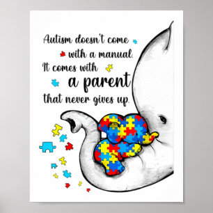 Autism Mum Shirt Women Autism Awareness Shirts Mum Poster