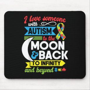 Autism Mum Sister Grandma I Love Someone With Auti Mouse Mat