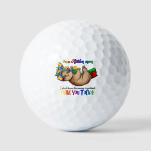 Autism Mum - Sloth Golf Balls