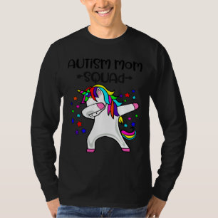 Autism Mum Squad Autism Awareness Unicorn Autism F T-Shirt