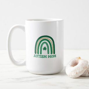 Autism Mum St. Patrick's Day Mug, 15 oz Coffee Mug