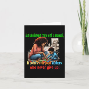 Autism Mum Sticker Card
