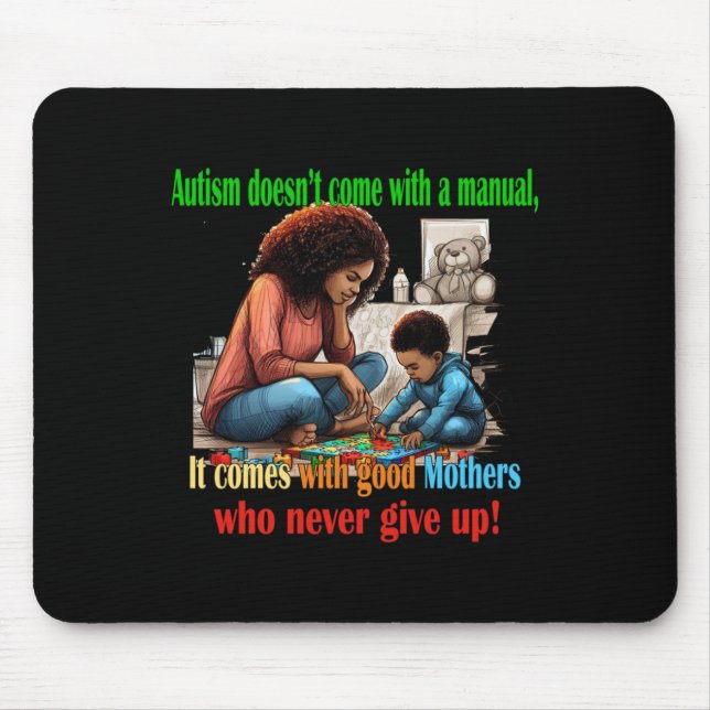 Autism Mum Sticker  Mouse Mat (Front)