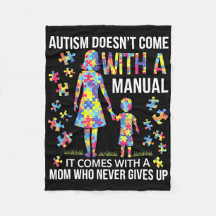 Autism Mum Support For Strong Mothers  Fleece Blanket