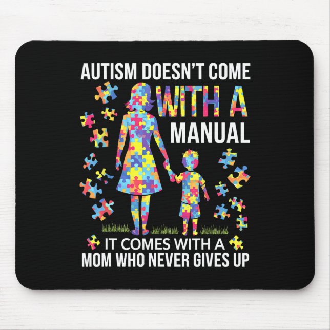 Autism Mum Support For Strong Mothers  Mouse Mat (Front)