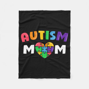 Autism Mum T-Shirt Autism Awareness Gift T-Shirt28 Fleece Blanket