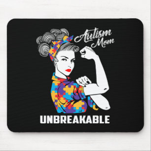 Autism Mum Unbreakable Autism Awareness Gift Mouse Mat