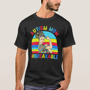 Autism Mum Unbreakable Autism Awareness Gift Pullo T-Shirt
