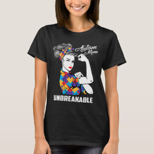 Autism Mum Unbreakable Autism Awareness Gift T-Shirt