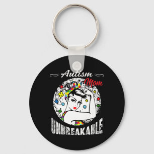 Autism Mum Unbreakable Autism Awareness Gifts Key Ring