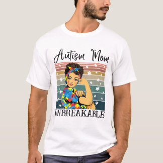 Autism Mum Unbreakable Autism Awareness Gifts Moth T-Shirt