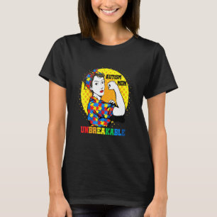 Autism Mum Unbreakable Autism Awareness Women T-Shirt