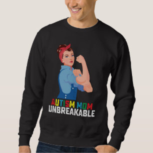 Autism Mum Unbreakable Proud Autistic Family Sweatshirt