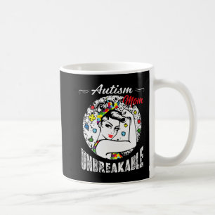 Autism Mum Unbreakable T-Shirt Autism Awareness Gi Coffee Mug