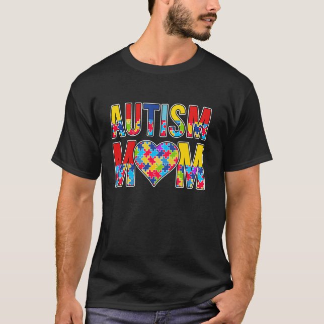 Autism Mum Women Autism Awareness Mum Mother s Day T-Shirt (Front)