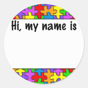 Autism Name Tag