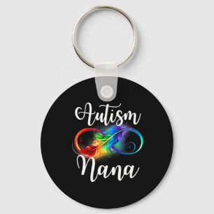 Autism Nana Neurodiversity Rainbow Infinity Sign S Key Ring