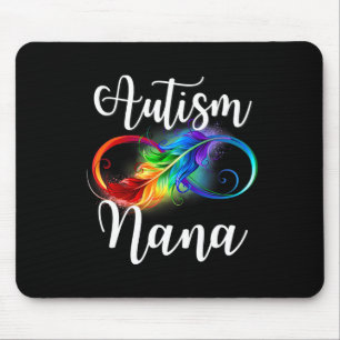Autism Nana Neurodiversity Rainbow Infinity Sign S Mouse Mat