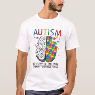 Autism No Flaw In The Code Autistic Brain Autism A T-Shirt
