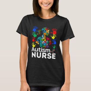 Autism Nurse Navigating Autism Unmasking Autism Nu T-Shirt