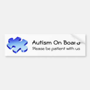 Autism On Board Bumper Sticker