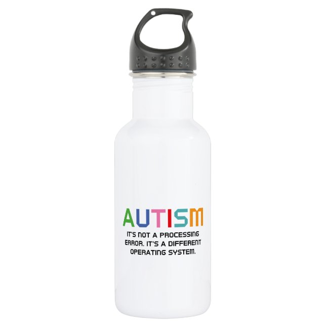 Autism Operating System 532 Ml Water Bottle (Front)