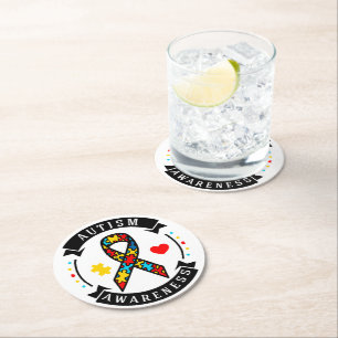 Autism Paper Coaster