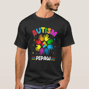 Autism Pepaw Love Autism Awareness Family Matching T-Shirt