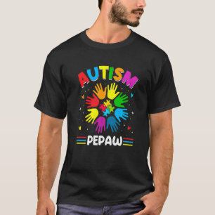 Autism Pepaw Love Autism Awareness Family Matching T-Shirt