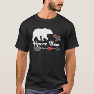 Autism Pepere Bear Puzzle Autism Awareness Autisti T-Shirt