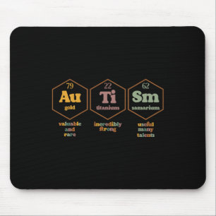Autism Periodic Table Funny Autism Awareness Men K Mouse Mat