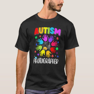 Autism Photographer Puzzle Autism Awareness Autist T-Shirt