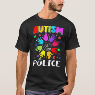 Autism Police Puzzle Autism Awareness Autistic Sup T-Shirt