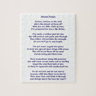 Autism Prayer Jigsaw Puzzle