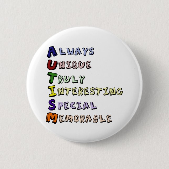 Autism Pride 6 Cm Round Badge (Front)