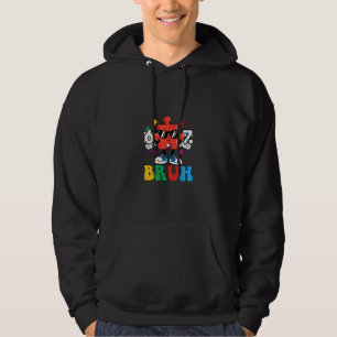 Autism Puzzle 6 7 Hand Bru Hoodie